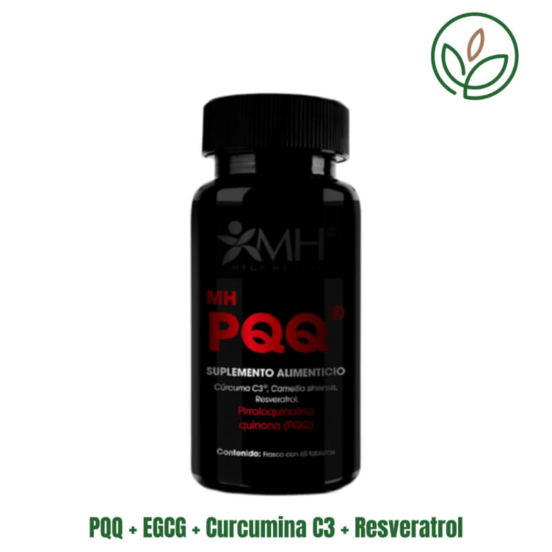 PQQ + EGCG + Curcumina C3 + Resveratrol – Antioxidante celular total 60 tabletas | Natural Santa Isabel