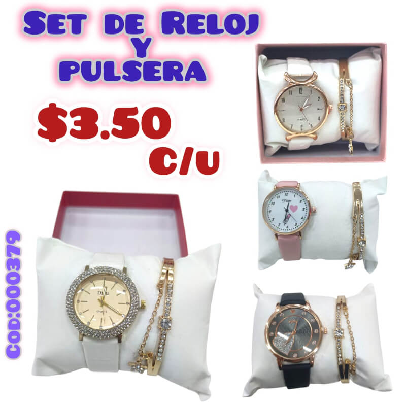SET DE RELOJ Y PULSERA
