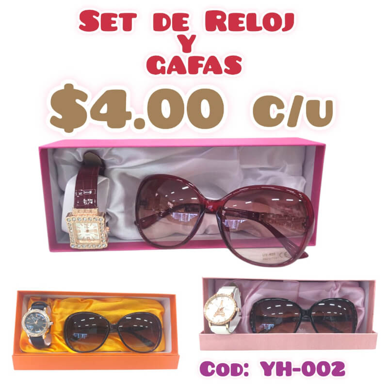 SET DE RELOJ Y GAFAS