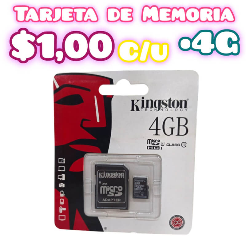 TARJETA DE MEMORIA 4 G