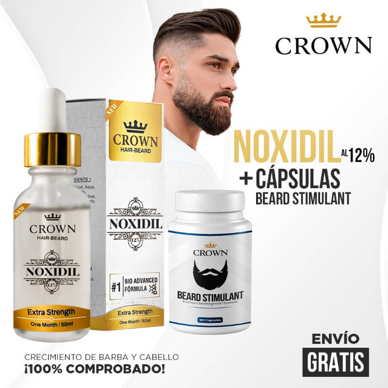NOXIDIL 12% + Capsulas Multivitaminas Biotina