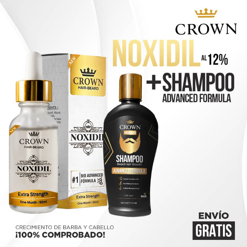 NOXIDIL 12% + Shampoo Anticaída