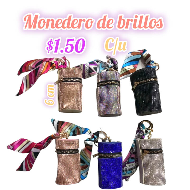MONEDEROS BRILLOSOS
