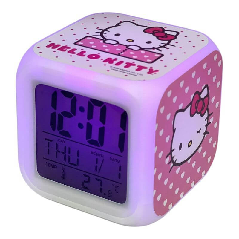 Reloj Electrónico Hello Kitty Y KUROMI 9cm - ¡Despierta con Estilo!