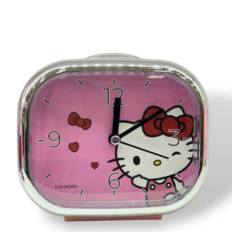 RELOJ despertador HELLO KITTY/KUROMI 14CM