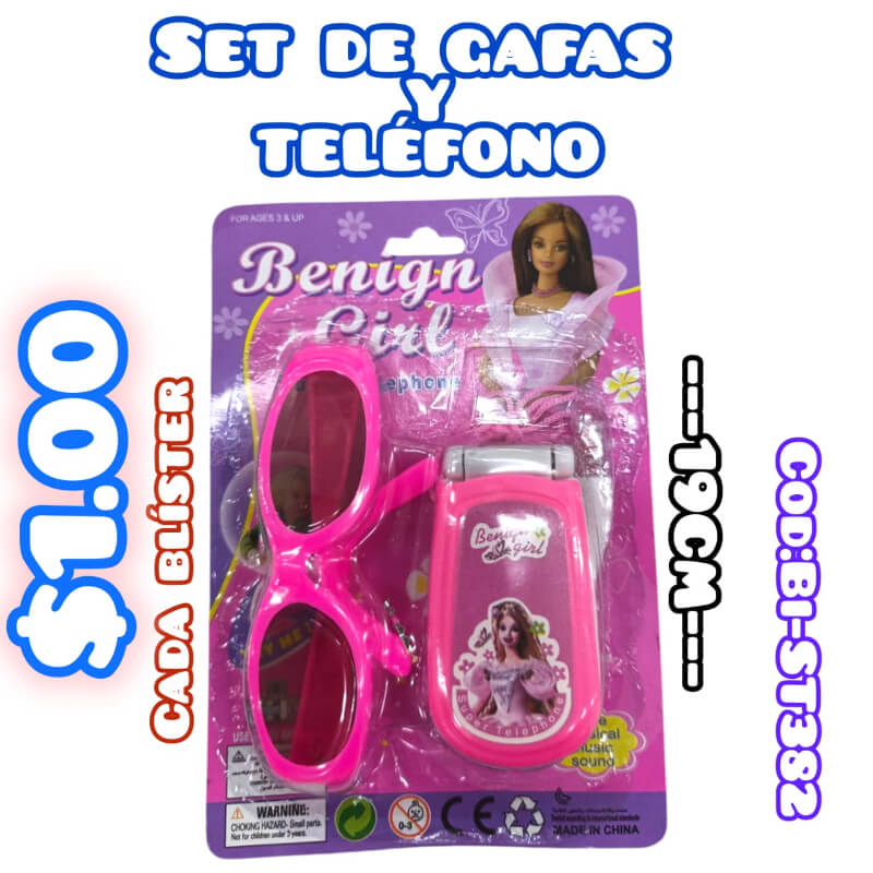 SET DE GAFAS Y TELEFONO