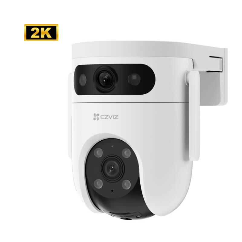 H9C 2K - Cámara doble lente EZVIZ H9C 2K , giratoria con paneo e inclinación , incluye audio doble vía, acepta micro sd.