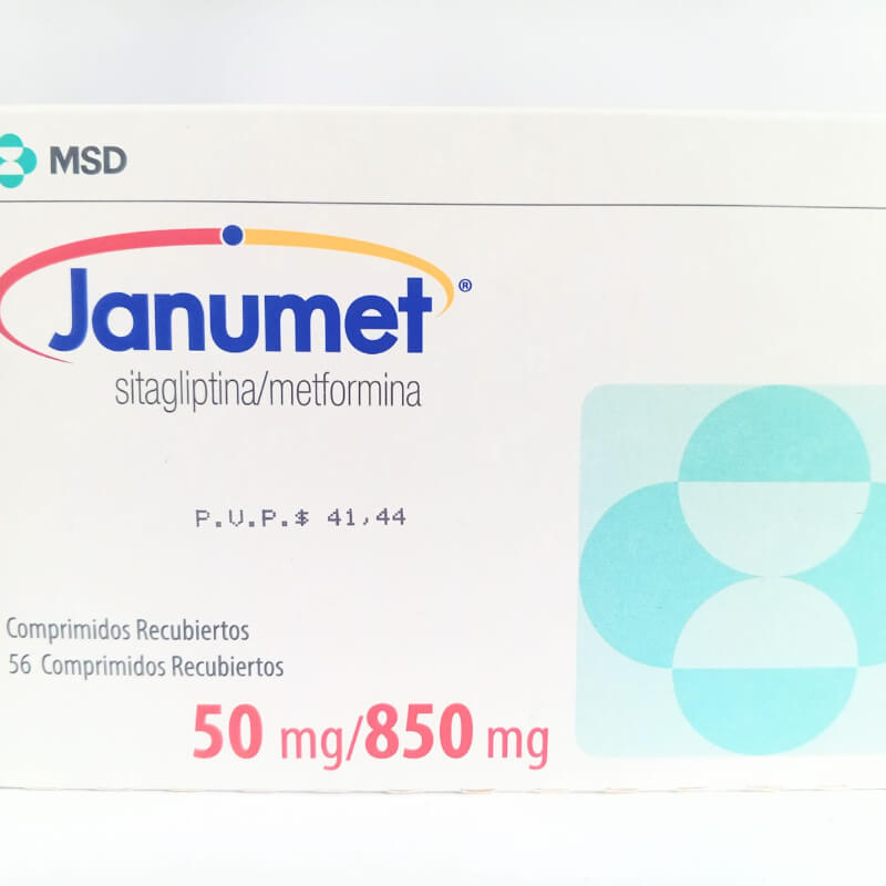 JANUMET 50/850 MG TABLETAS X 56*8