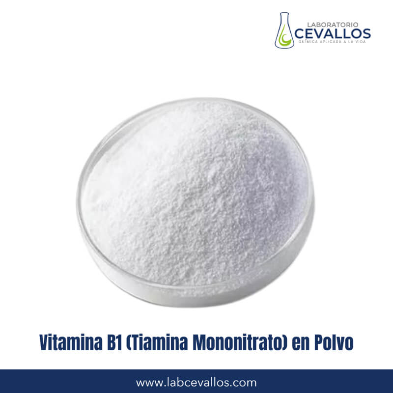 Vitamina B1 (Tiamina Mononitrato) en Polvo – 1000 g | Suplemento Vegano | Laboratorio Cevallos