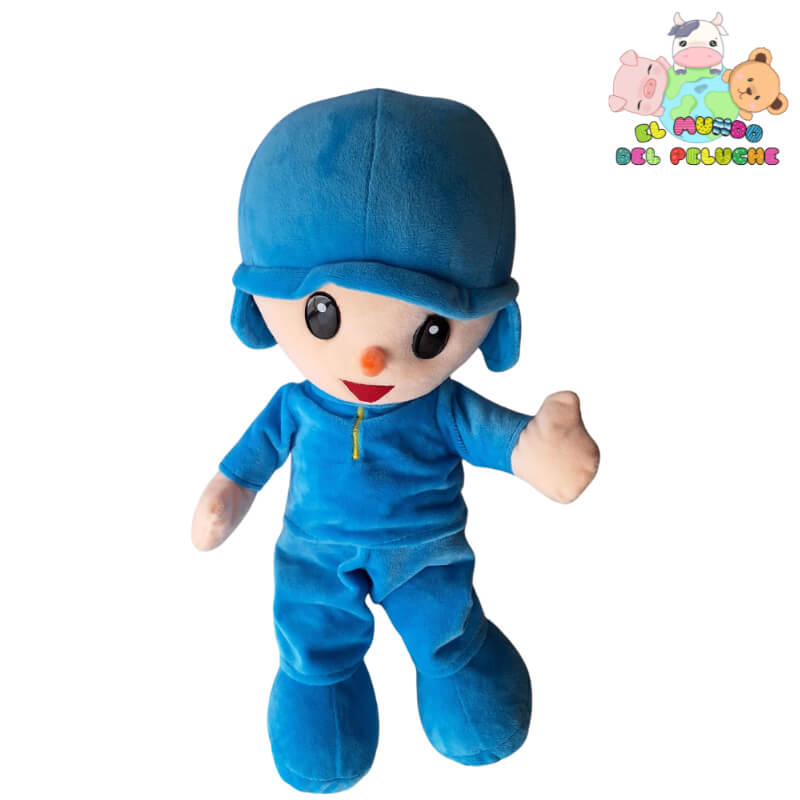 Pocoyó de Peluche #2 | Peluche Infantil Importado | 35x13 cm | El Mundo del Peluche