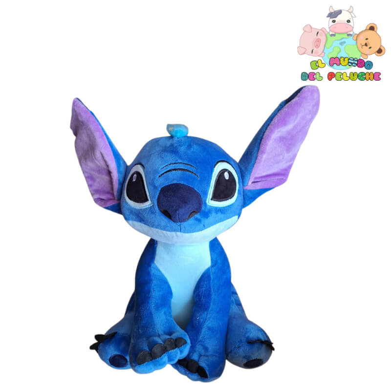 Stitch Sentado Mediano | Peluche de Personaje Importado | 30x17 cm | El Mundo del Peluche