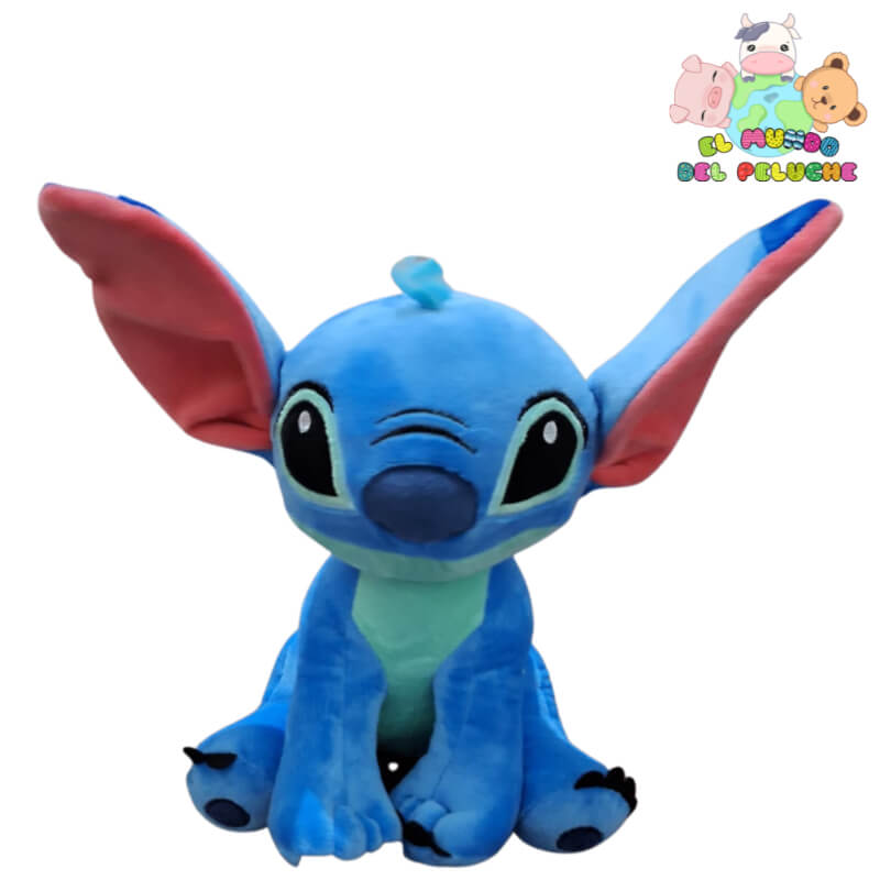 Stitch Sentado Chico | Peluche de Personaje Importado | 25x12 cm | El Mundo del Peluche