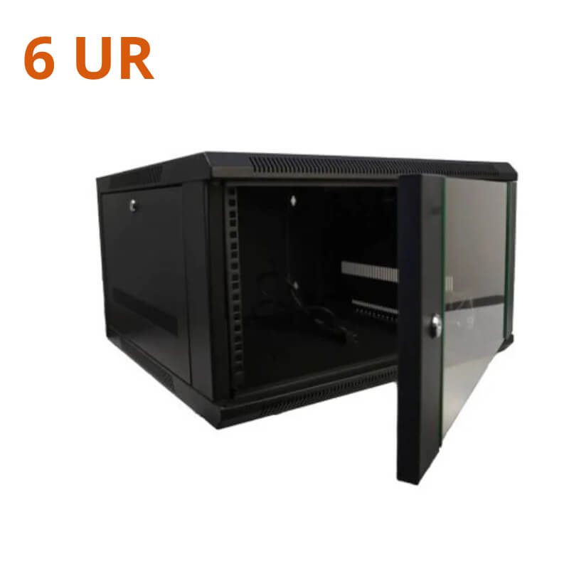 Gabinete de Pared 6UR con Llave y Ventilador