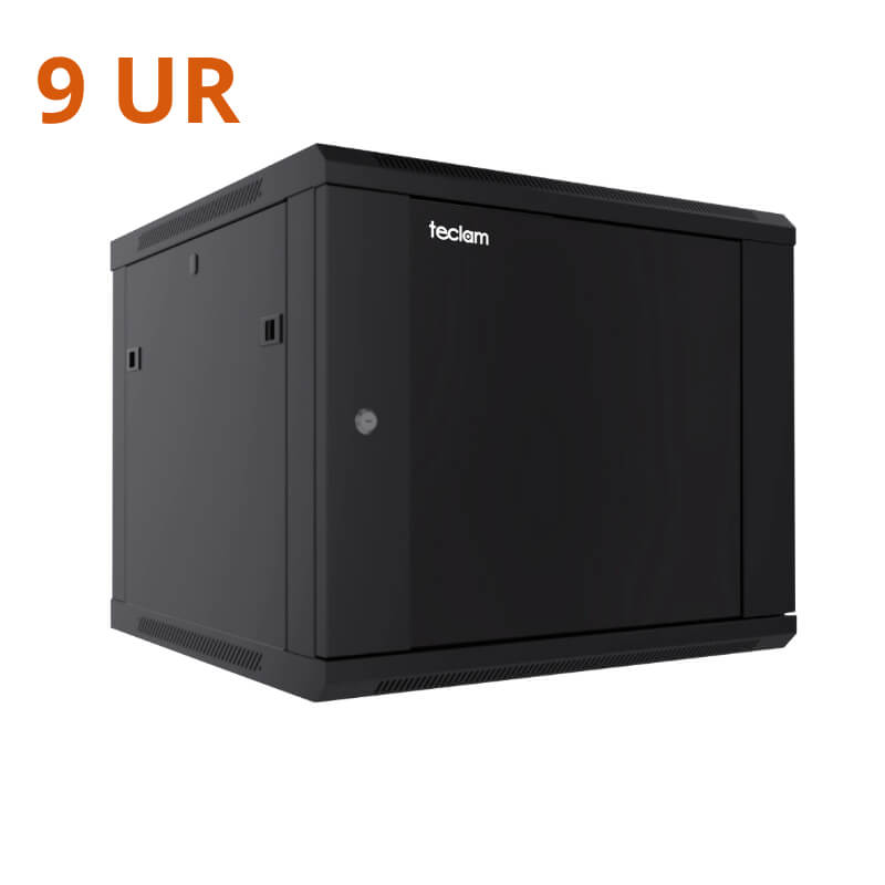 Gabinete de Pared 9UR con Llave y Ventilador