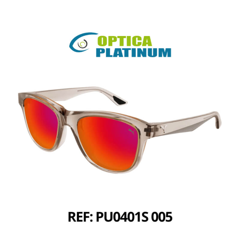 Gafas Puma PU0401S 005 Black Red Mirror