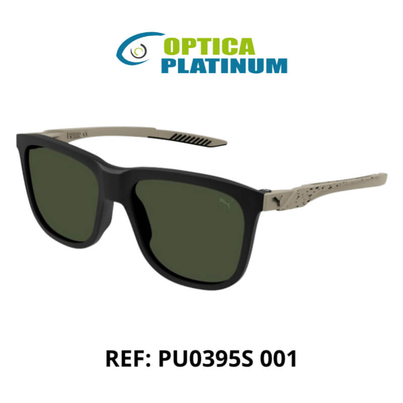 Gafas de Sol PUMA PU0395S 001: Estilo Clásico y Deportivo con Toque Moderno