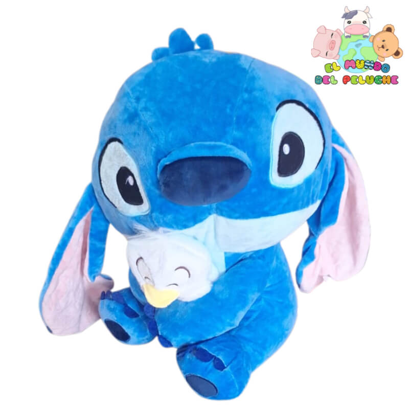 Peluche Stitch con Pato #3 | Edición Amistad 30x20 cm | El Mundo del Peluche
