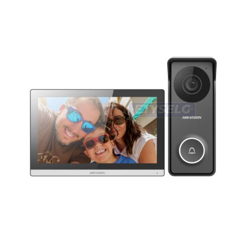 Kit videoportero híbrido 4 hilos + pantalla ip 7”