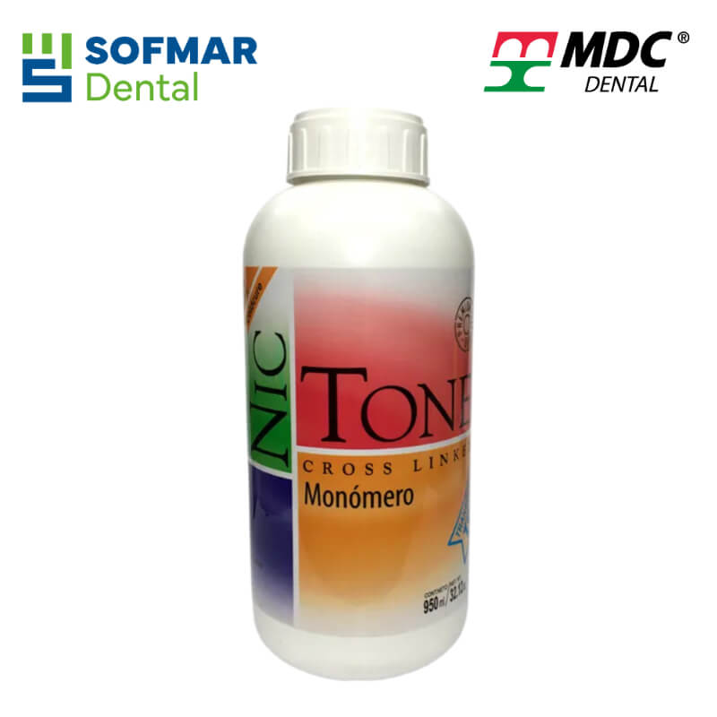 Líquido Monómero Lento Termocurable 950 ml | Con Ésteres y Glicoles | Acrílico para Polimerización Cruzada | NICTONE | Depósito Dental Sofmar
