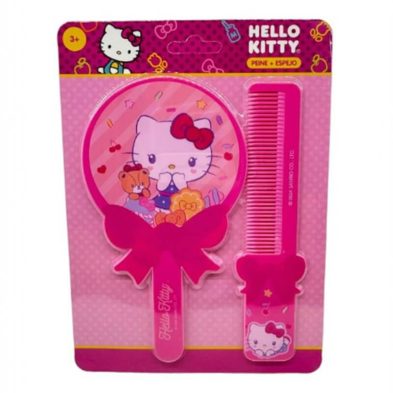 PEINE CON ESPEJO PEQUEÑO HELLO KITTY