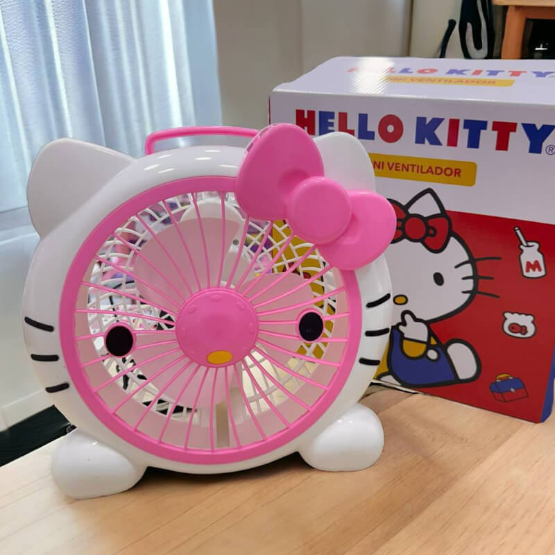 VENTILADOR CON ENCHUFE HELLO KITTY