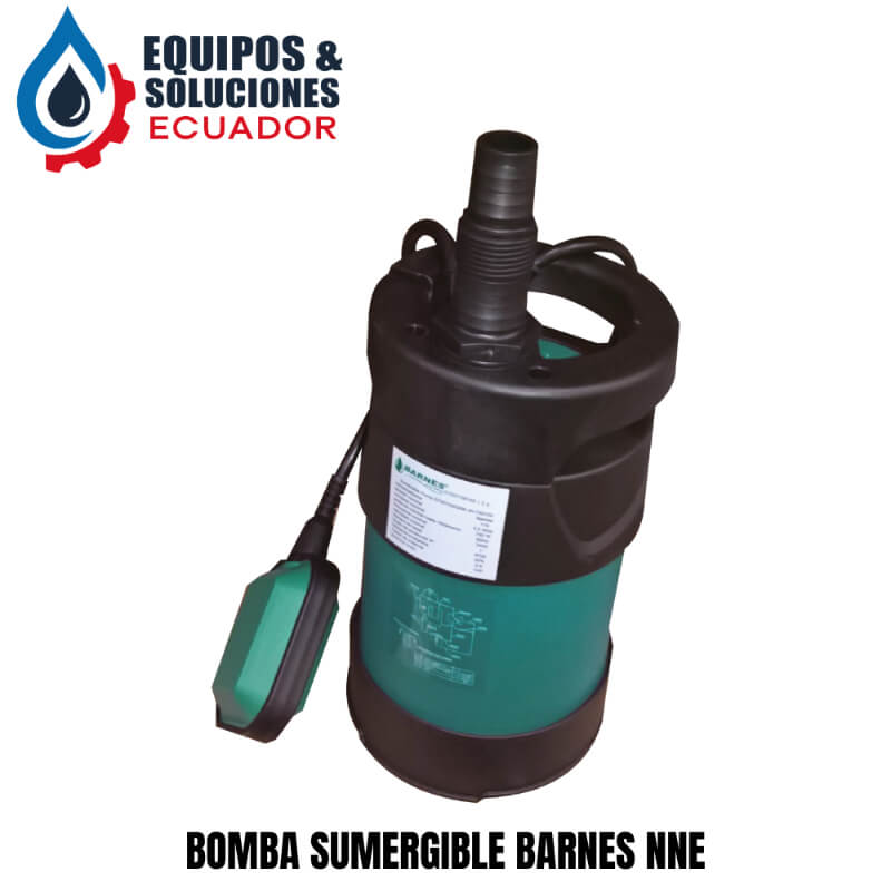 Bomba Sumergible Barnes NNE 1.25 10-1-2-110 HF | 1 Hp | Drenaje de Aguas Ligeramente Sucias | EQUIPOS & SOLUCIONES ECUADOR