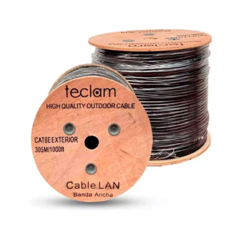 Cable UTP cat6 exterior CCA 70/30 | 305 m TECLAM