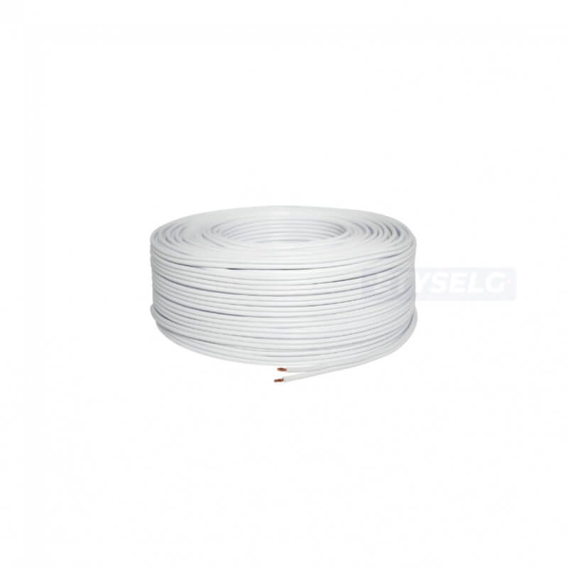 Cable gemelo #22 para luces LED de cerco eléctrico / ROLLO 100 METROS