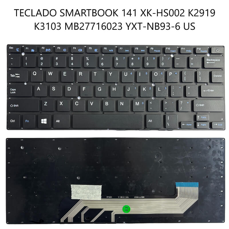 TECLADO Smartbook 141 XK-HS002 K2919 K3103 MB27716023 YXT-NB93-6 US