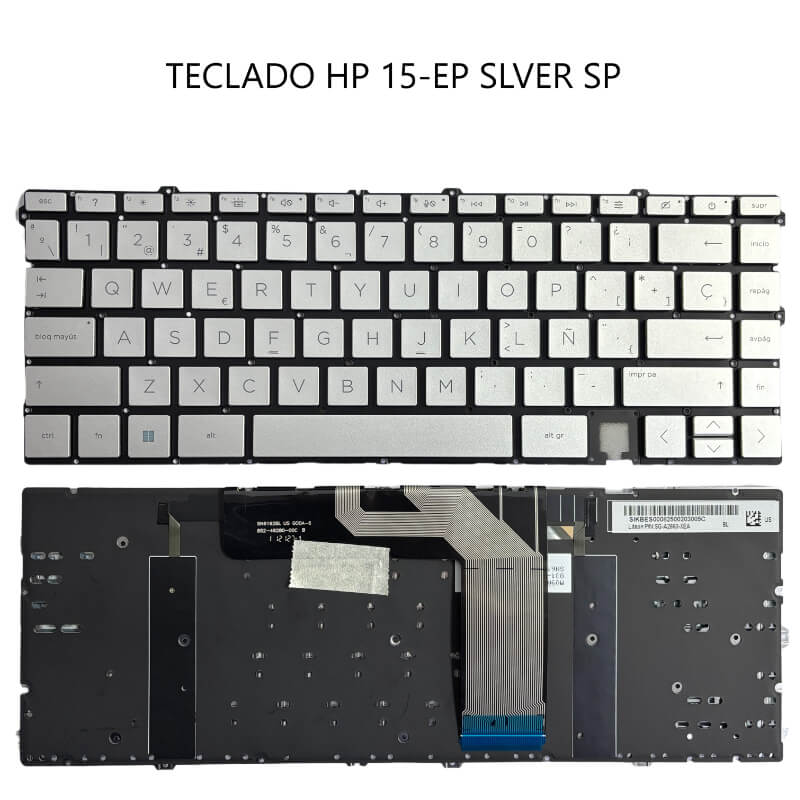 TECLADO HP 15-EP SLVER SP BACKLIT