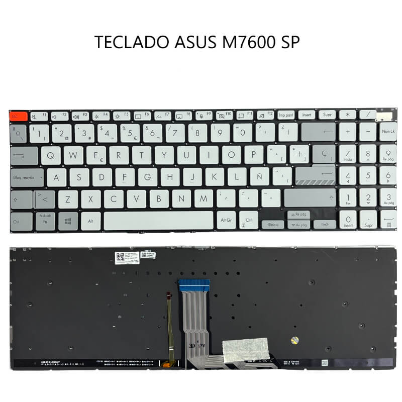 TECLADO ASUS M7600 SP white backlit
