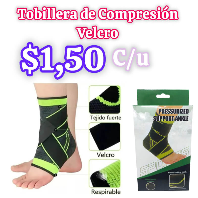 TOBILLERA DE COMPRESION VELCRO