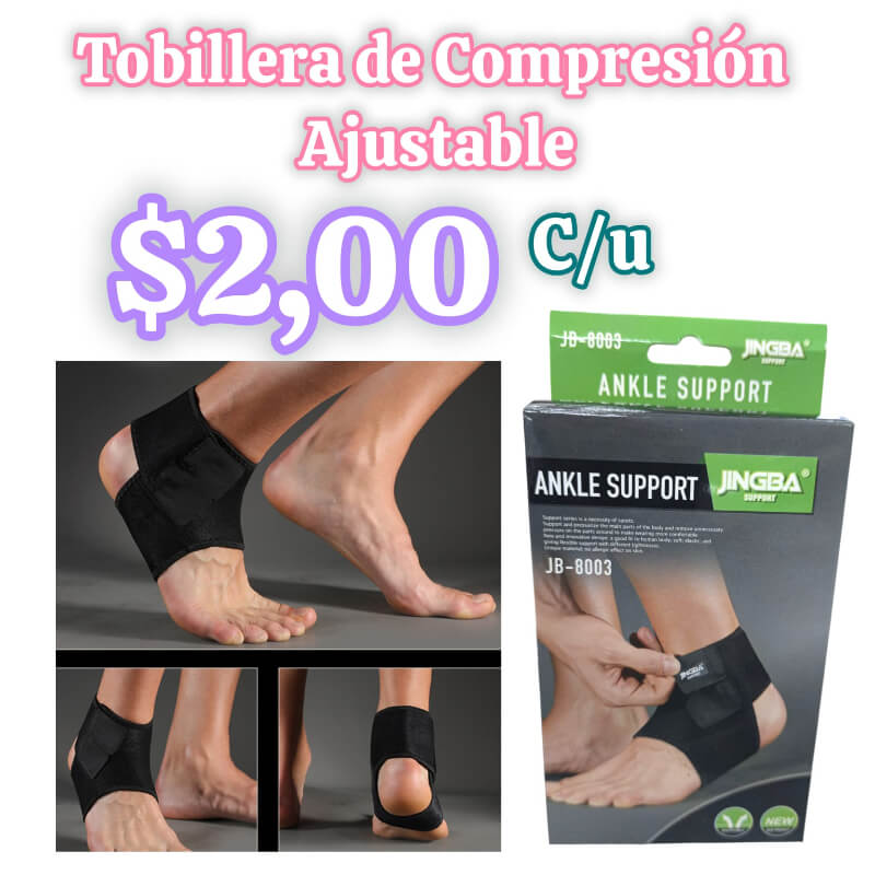 TOBILLERA DE COMPRESIÓN AJUSTABLE
