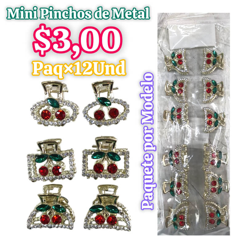 MINI PINCHOS DE METAL