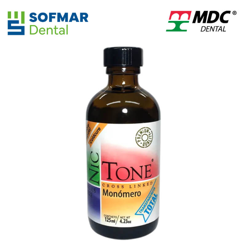 Líquido Rápido 125 ml para PMMA Cross Linked | Monómero con Ésteres y Glicoles | NICTONE MDC | Depósito Dental Sofmar