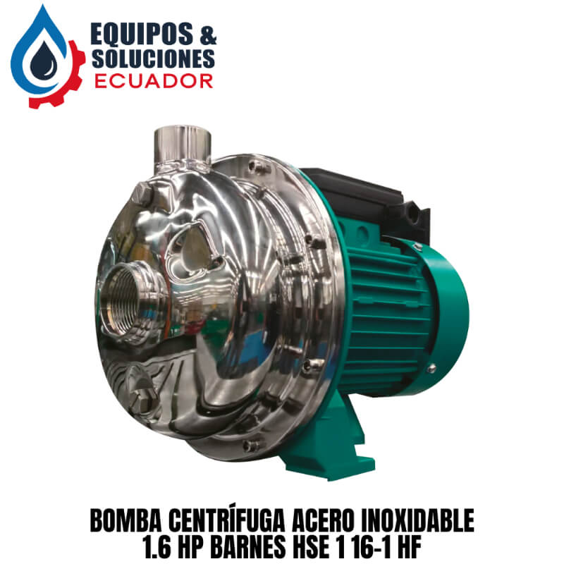 Bomba Centrífuga Acero Inoxidable 1.6 Hp Barnes HSE 1 16-1 HF