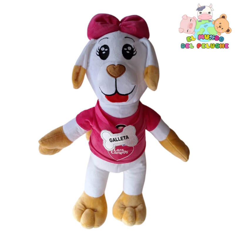 Perrita de Peluche Galleta #2 | Personaje de Lara Campos | 17x50 cm | El Mundo del Peluche