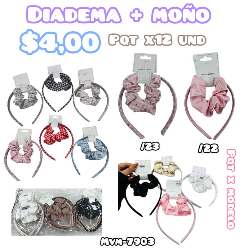 DIADEMA + MOÑO