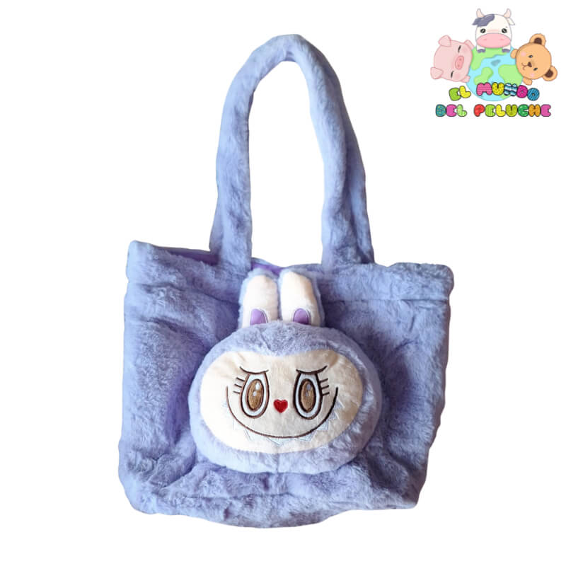 Bolsa de Peluche Labubu | Diseño Kawaii en Colores Pastel | 25x30 cm | El Mundo del Peluche