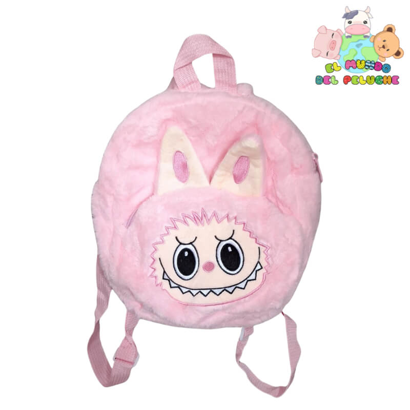 Mochila de Peluche Labubu | Diseño Kawaii Redondo | 25x25 cm | El Mundo del Peluche