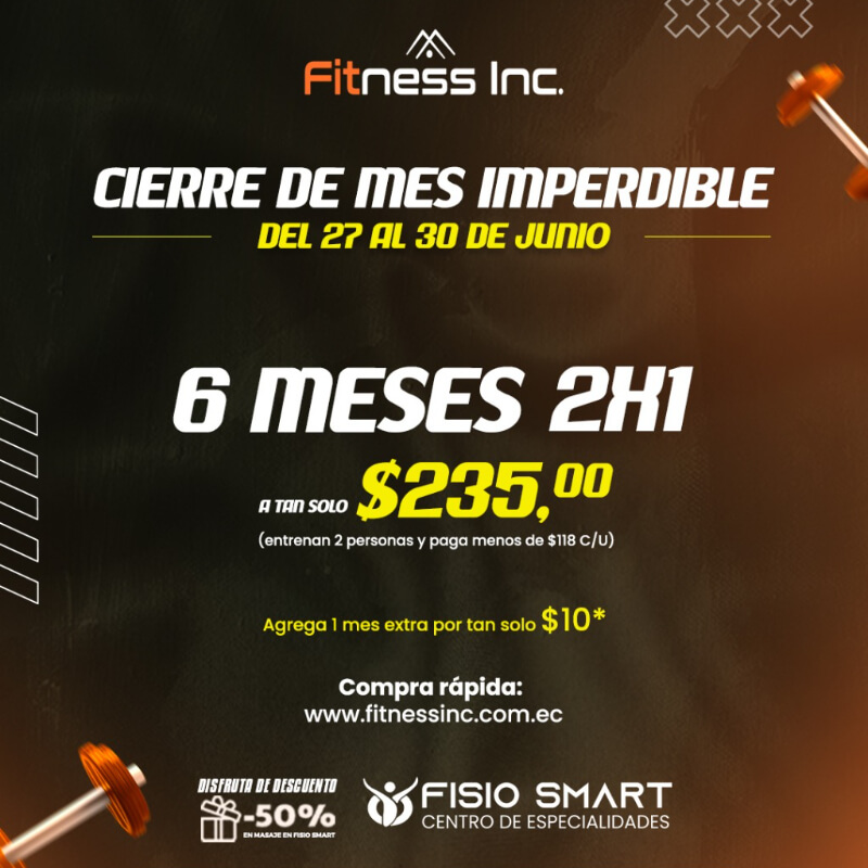6 Meses - 2x1 Cierre de Mes Impredible