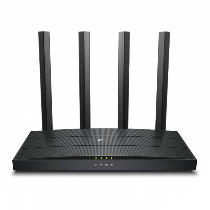 Router AX1500 Wi-Fi 6 de Banda Dual | 4 Puertos Gigabit y 4 Antenas Externas | Conectividad Sólida para Hogares y PYMES