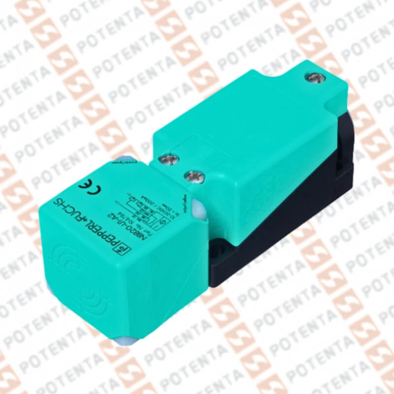 Sensor inductivo, Rectangular 40x40x118mm, 20mm NRas, 10-30Vdc, Pnp-No/Nc, terminal, IP69K, P+F