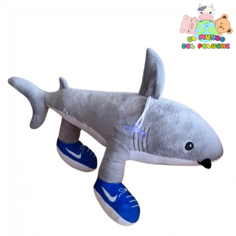 Peluche Tiburón Tralalero Tralala | Diseño Único con Tenis | 20 x 10 cm | El Mundo del Peluche