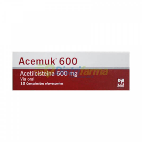 ACEMUK 600MG EFERVECENTE TUBO X 10 *1