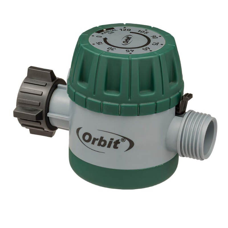 Temporizador mecánico Orbit para grifo de agua