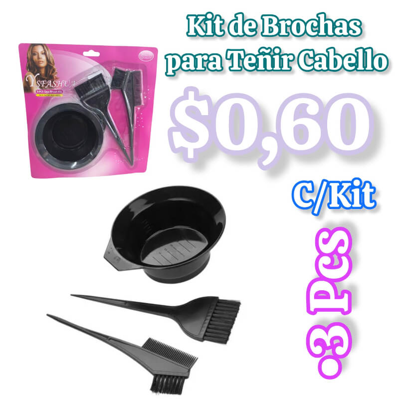 KIT DE BROCHAS PARA TINTE