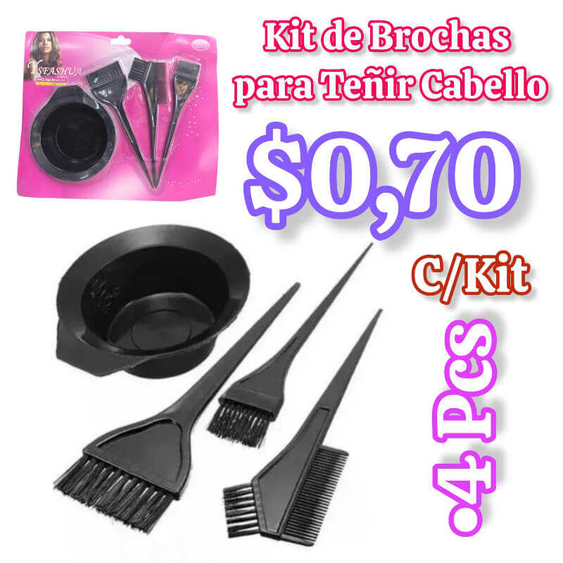 KIT DE BROCHAS PARA TINTE