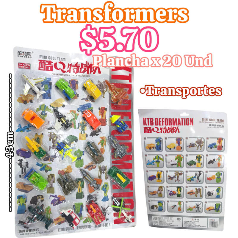 PLANCHA DE TRANSFORMERS