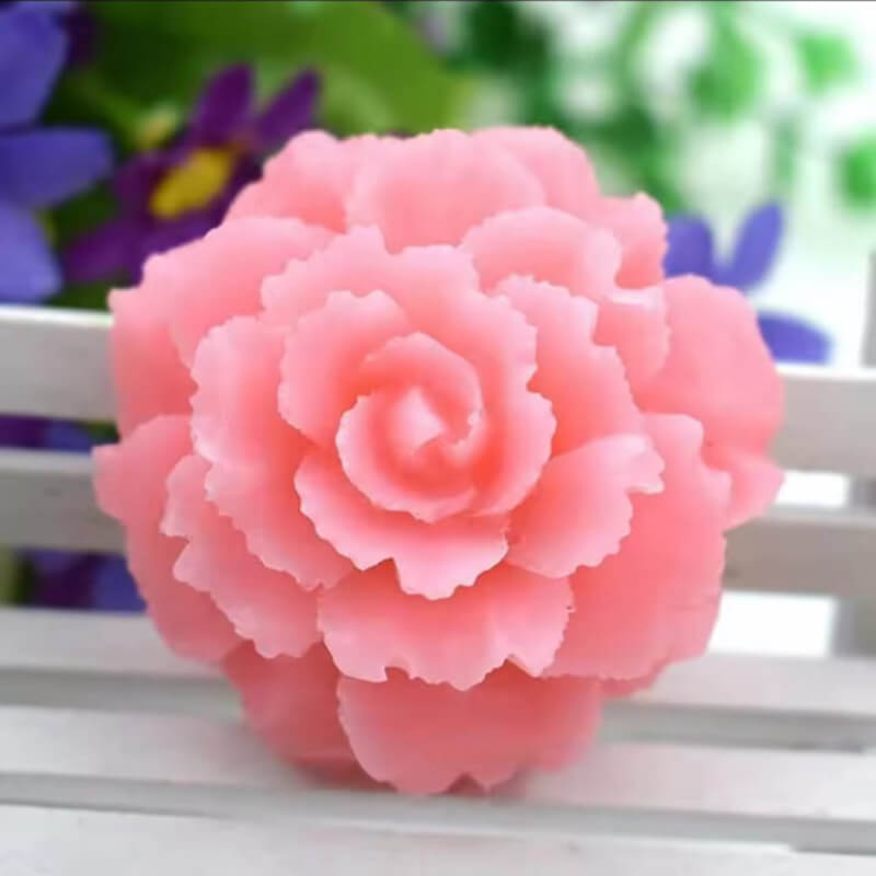 Molde de silicona con diseño Flor 3D para uso en Velas, Jabones, resina, chocolate, yeso